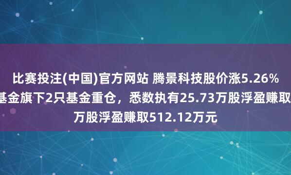 比赛投注(中国)官方网站 腾景科技股价涨5.26%，浦银安盛基金旗下2只基金重仓，悉数执有25.73万股浮盈赚取512.12万元